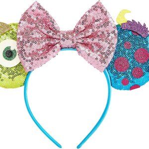 Mouse Ear Headbands,Sparkle Mouse Ears Headband for Women Girls Cartoon Princess